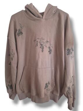 Public Supply NYC Mens Medium M Pine Embroidered Hoodie Sweatshirt